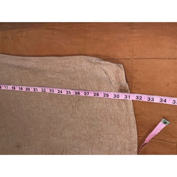 Elan Rust Long Sleeve Boat Neck Tunic Lightweight Stretchy Fabric Women's Top Si - Picture 8 of 9